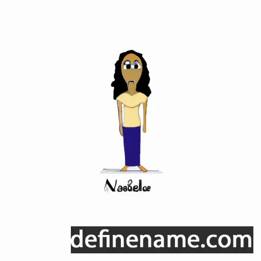 cartoon of the name Nahdeen