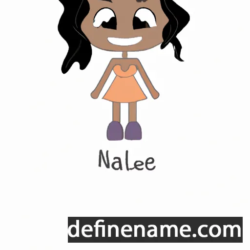 cartoon of the name Nahele