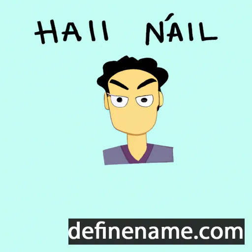 cartoon of the name Nahïl