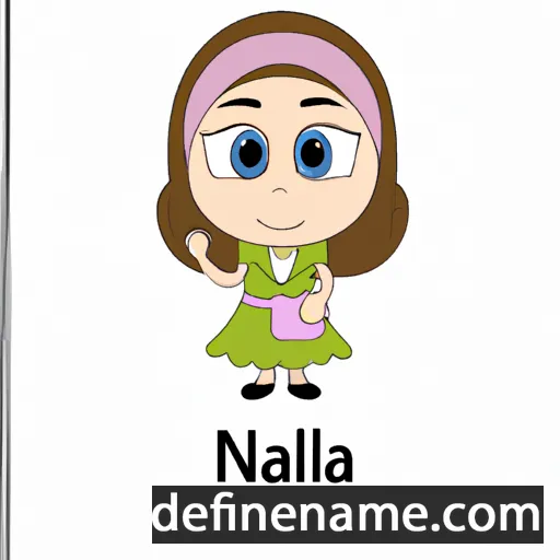 cartoon of the name Nahila