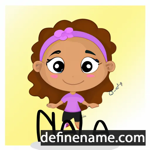 cartoon of the name Nahla