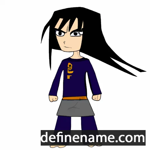 cartoon of the name Naho