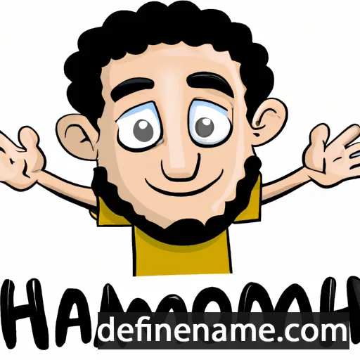 cartoon of the name Nahom