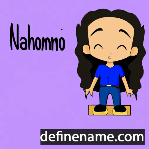 cartoon of the name Nahomi