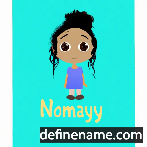 cartoon of the name Nahomy