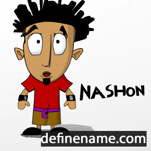 cartoon of the name Nahshon