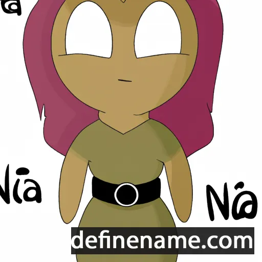 cartoon of the name Naïa