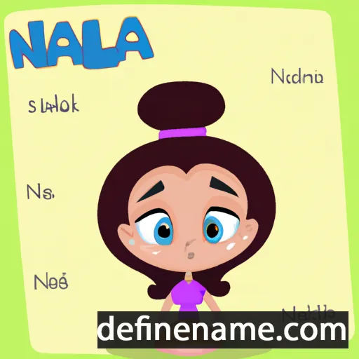 cartoon of the name Naiala