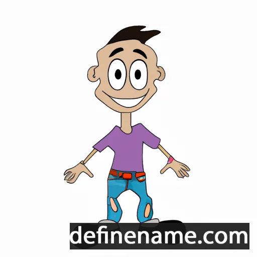 cartoon of the name Naiem