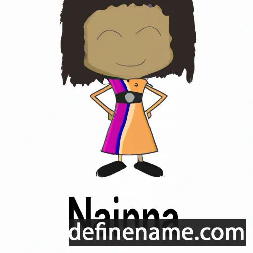 cartoon of the name Naijah