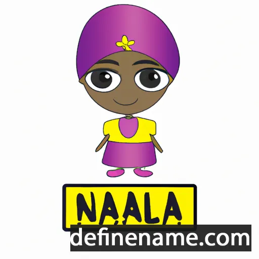 cartoon of the name Naijla