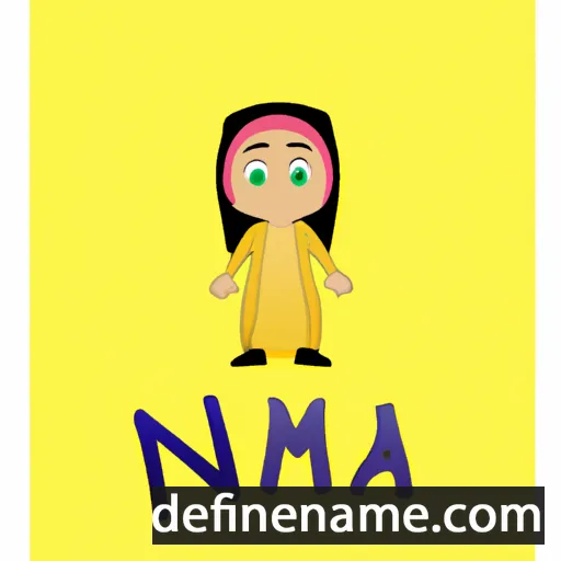 cartoon of the name Naima