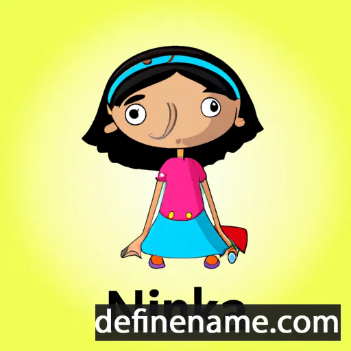 cartoon of the name Nainika