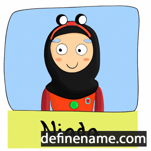 cartoon of the name Najdina