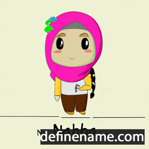 cartoon of the name Najibah