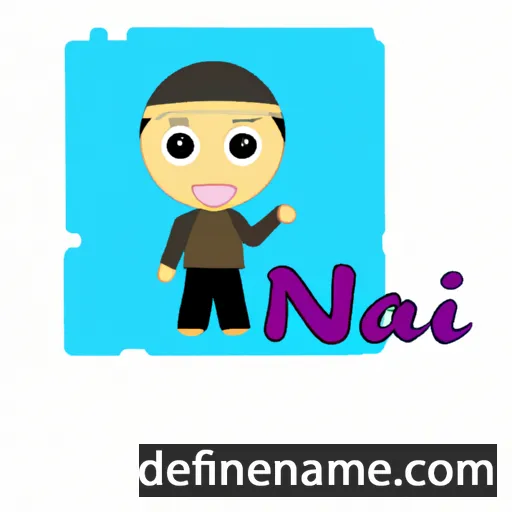 cartoon of the name Najih