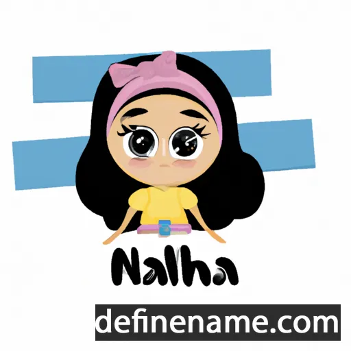 cartoon of the name Najlaa