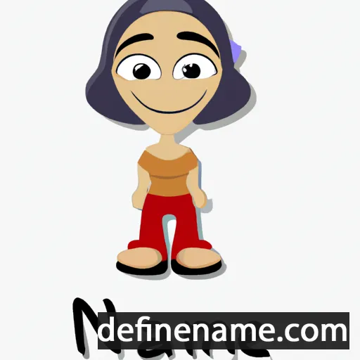 cartoon of the name Najmeh