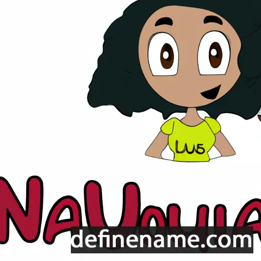 cartoon of the name Najoua