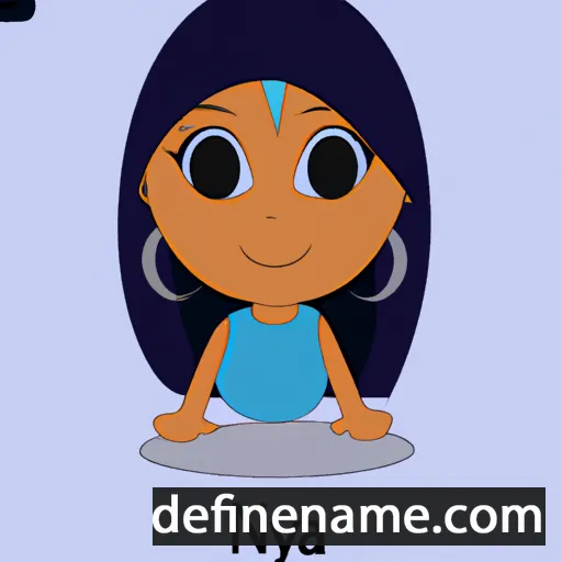 cartoon of the name Najya