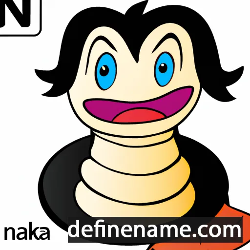 cartoon of the name Naka