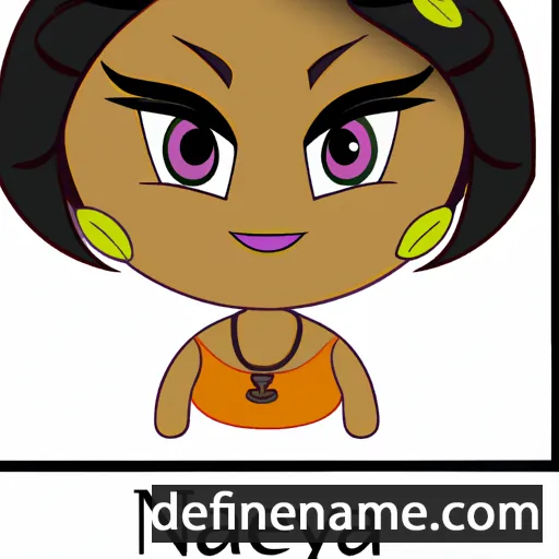 cartoon of the name Nakeeya