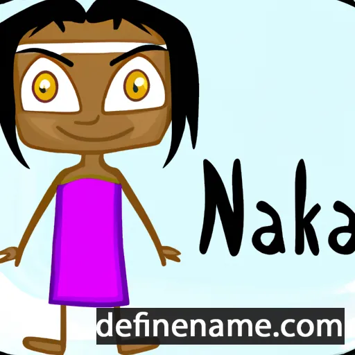 cartoon of the name Nakia