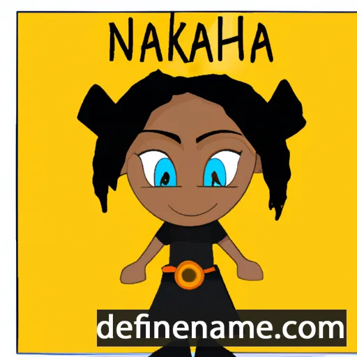 cartoon of the name Nakiah