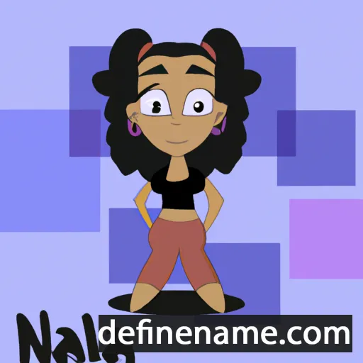 cartoon of the name Nalah