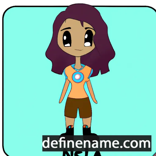 cartoon of the name Nalea