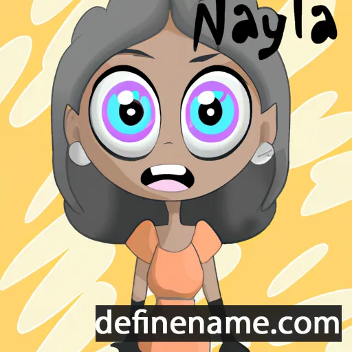 cartoon of the name Naleya