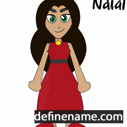 cartoon of the name Nalia