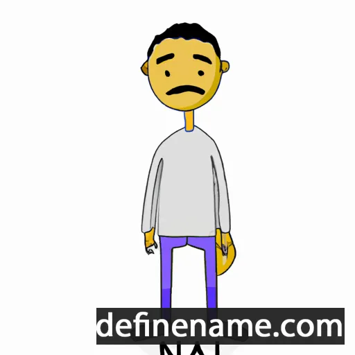 cartoon of the name Nalin