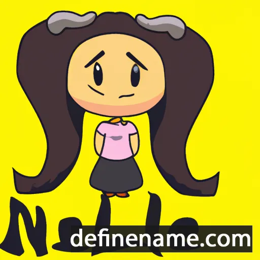 cartoon of the name Nalleli