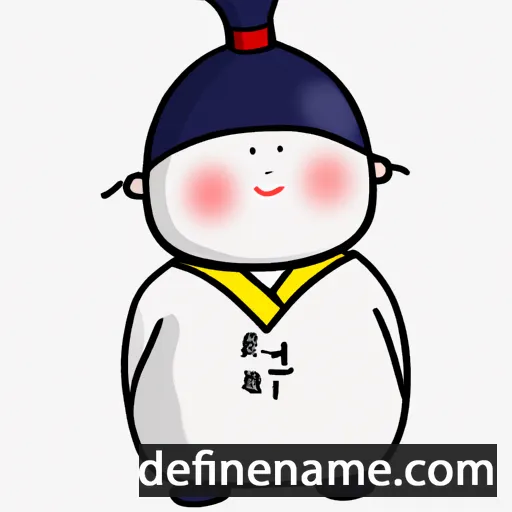 cartoon of the name Nam-seon