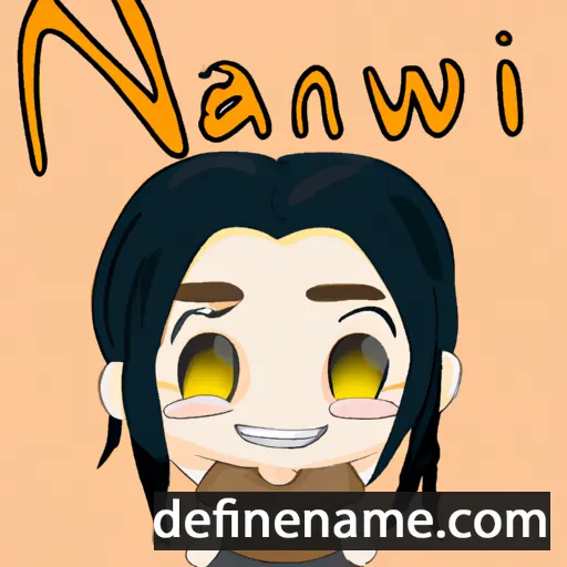 cartoon of the name Nanəw