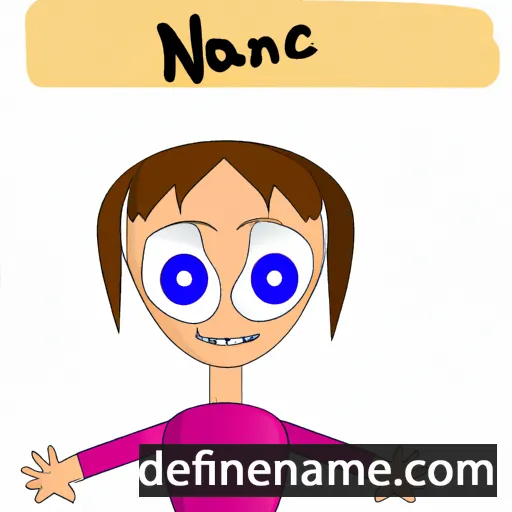 cartoon of the name Nanci