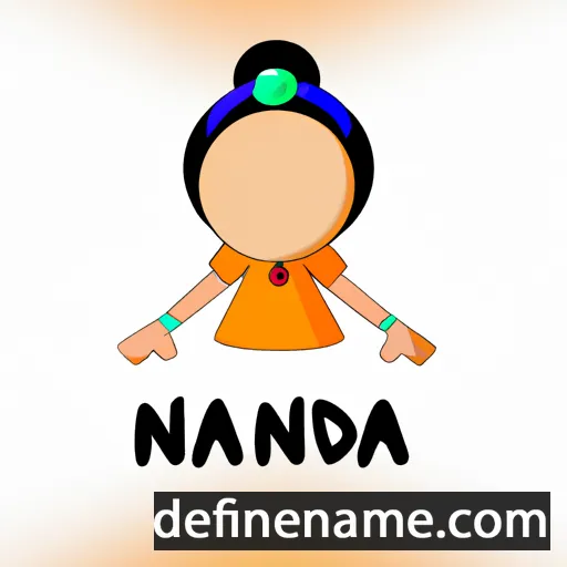 cartoon of the name Nanda