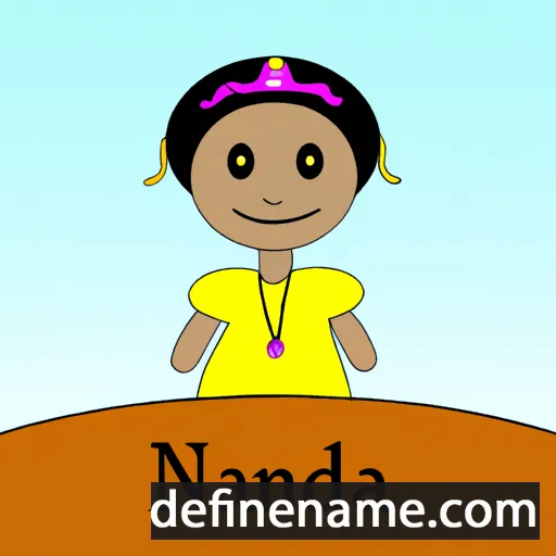 cartoon of the name Nandana