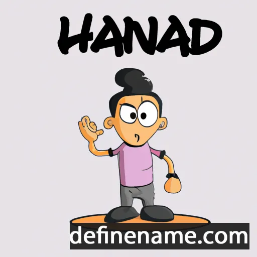 cartoon of the name Nandhard