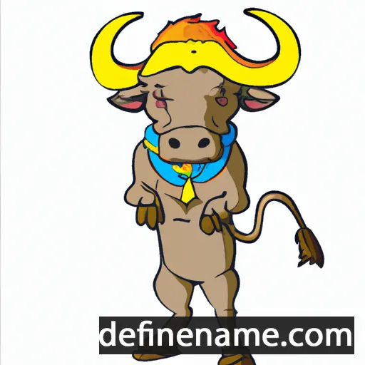 cartoon of the name Nandi