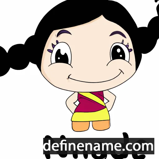 cartoon of the name Nandinee