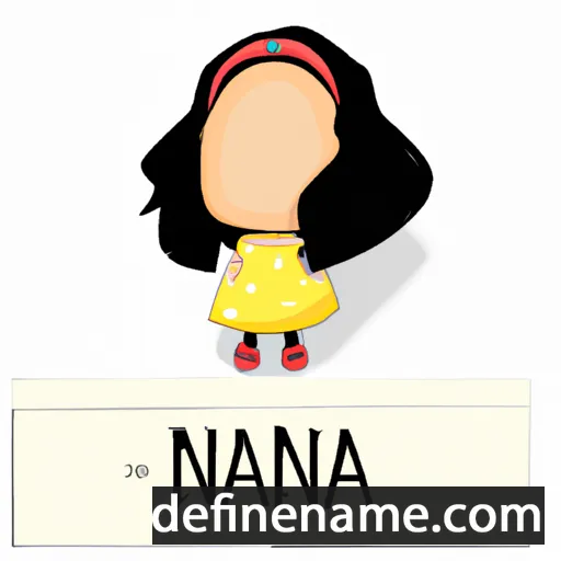 cartoon of the name Nania