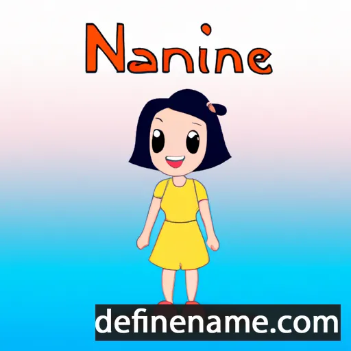 cartoon of the name Nanine