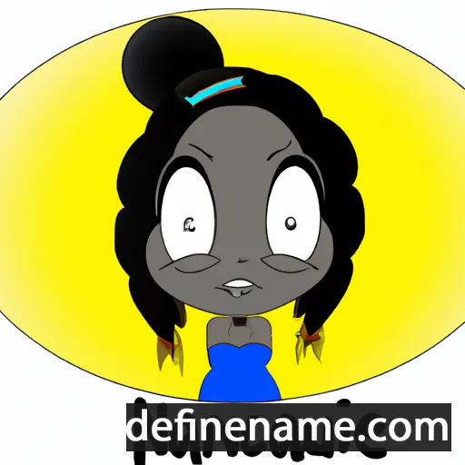 cartoon of the name Nanique