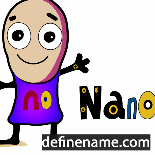 cartoon of the name Nano