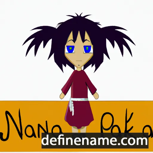 cartoon of the name Nanoka