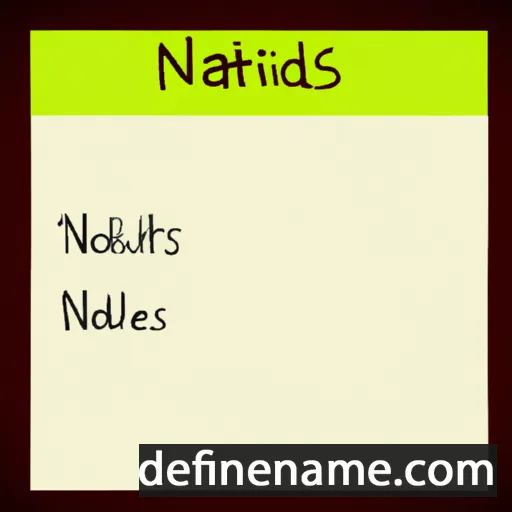 cartoon of the name Nanthildis