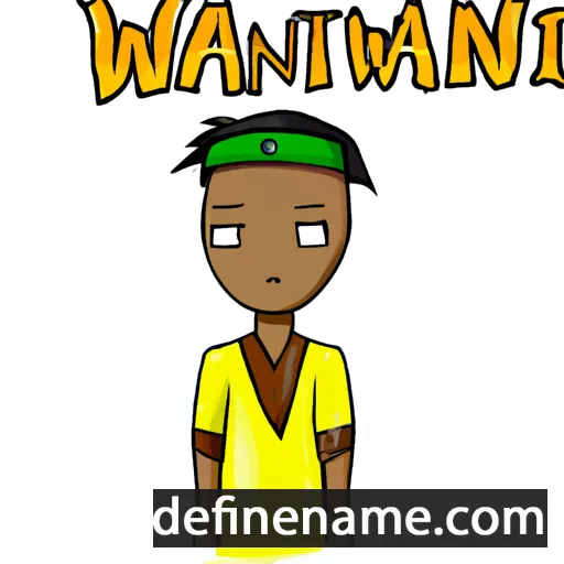 cartoon of the name Nantwi