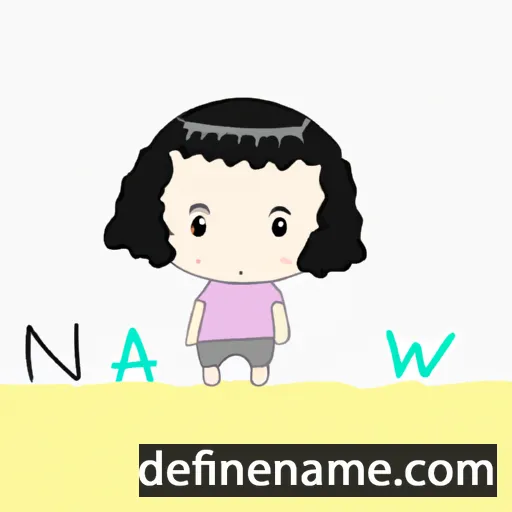 cartoon of the name Nanw